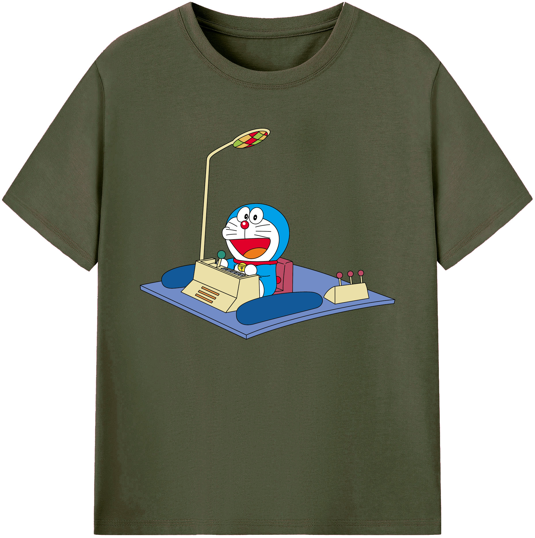 （画像用） ドラえもん Doraemon 綿100％ メンズ半袖Tシャツ｜肌触りやわらか＆通気性